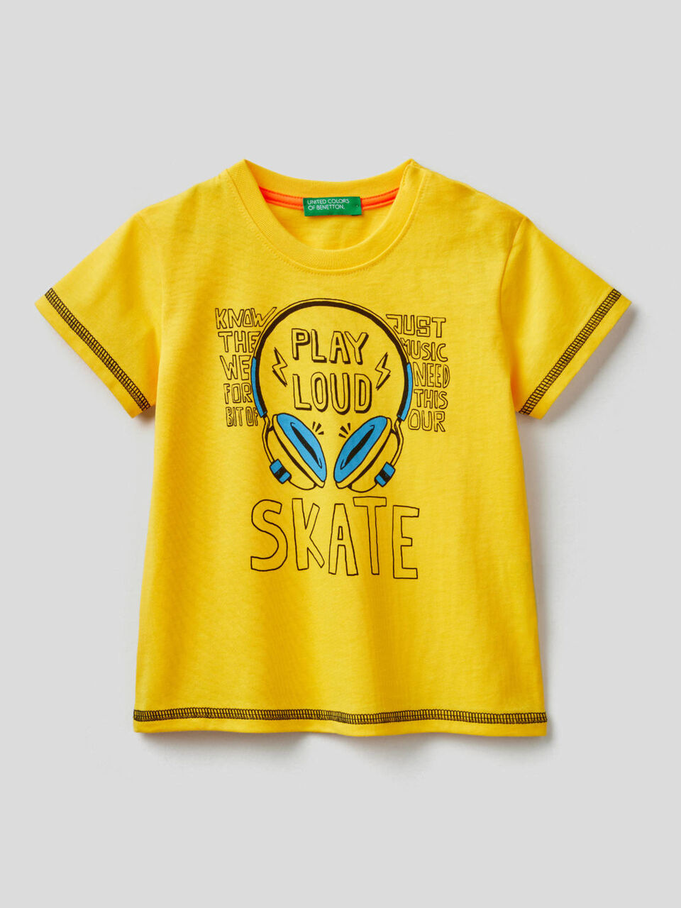 T-Shirt aus Baumwolle mit Print Skateboard image number 1