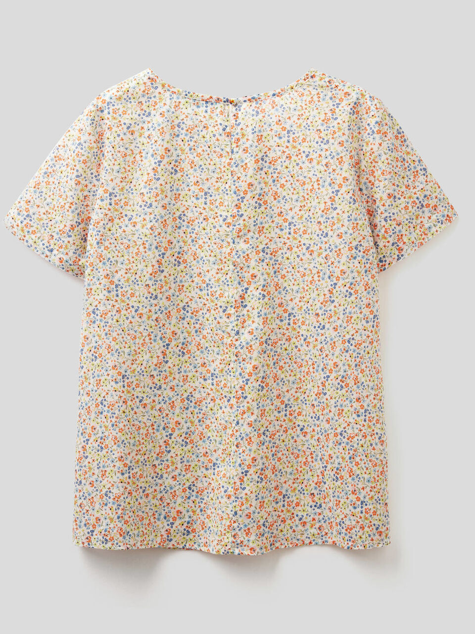 Gemusterte Bluse aus reiner Baumwolle image number 2