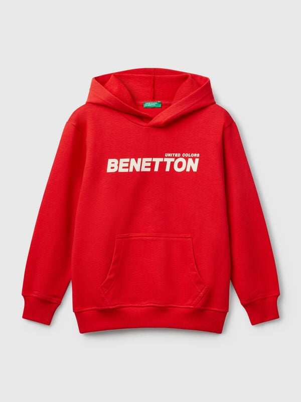 Sweatshirt mit Druck und Kapuze  Jungen