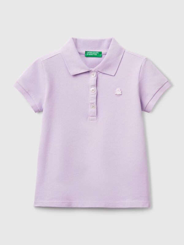 Kurzärmeliges Poloshirt aus Baumwolle Mädchen