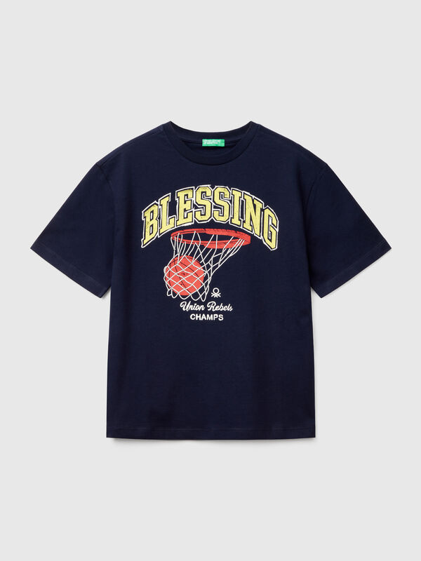 Kurzarm-T-Shirt aus Baumwolle Jungen