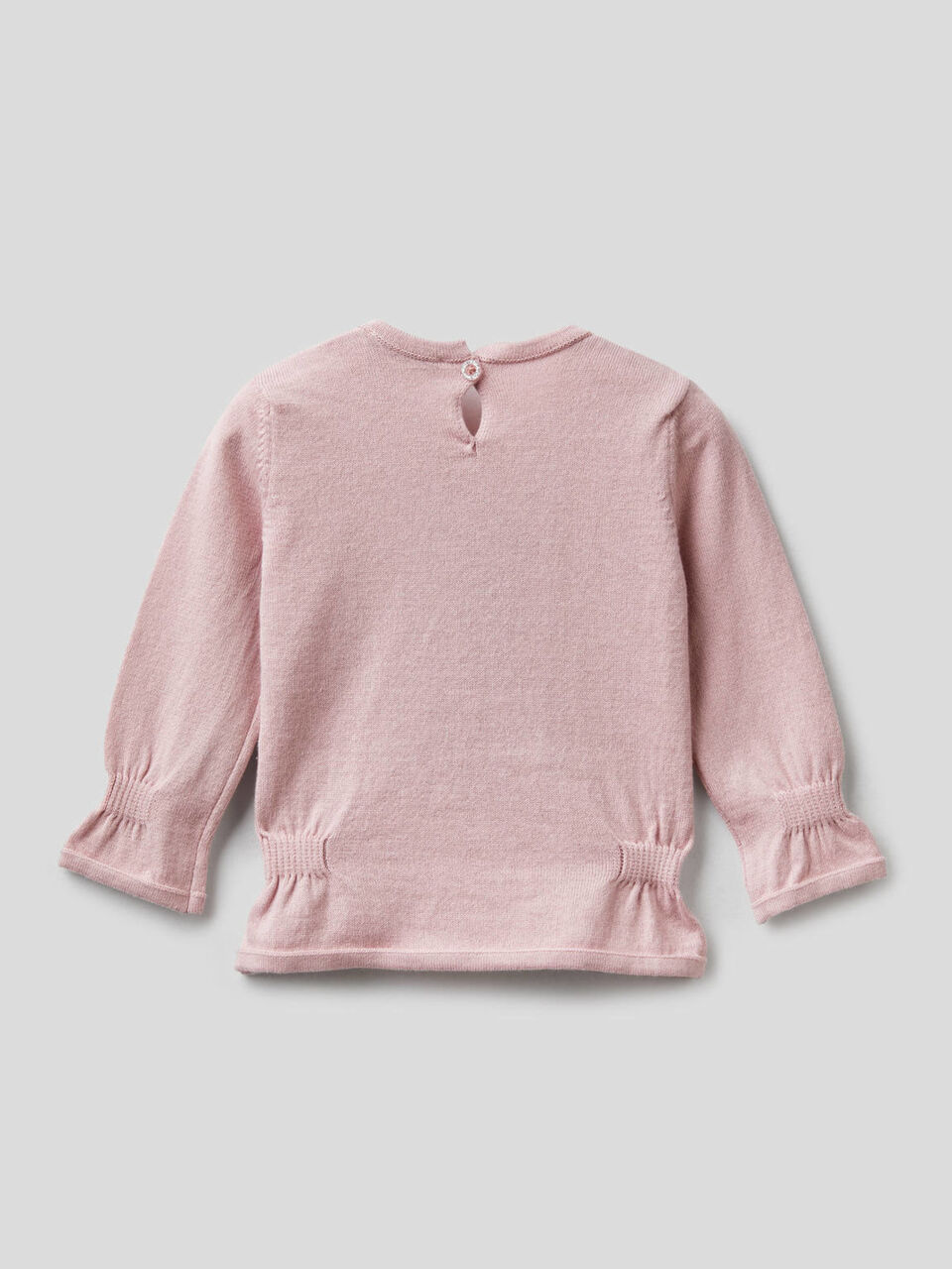 Pullover mit Raffungen und Lurex-Intarsienarbeit image number 2