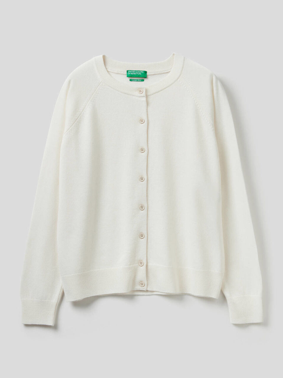 Strickjacke mit Rundausschnitt in einer Mischung aus Wolle und Cashmere image number 1
