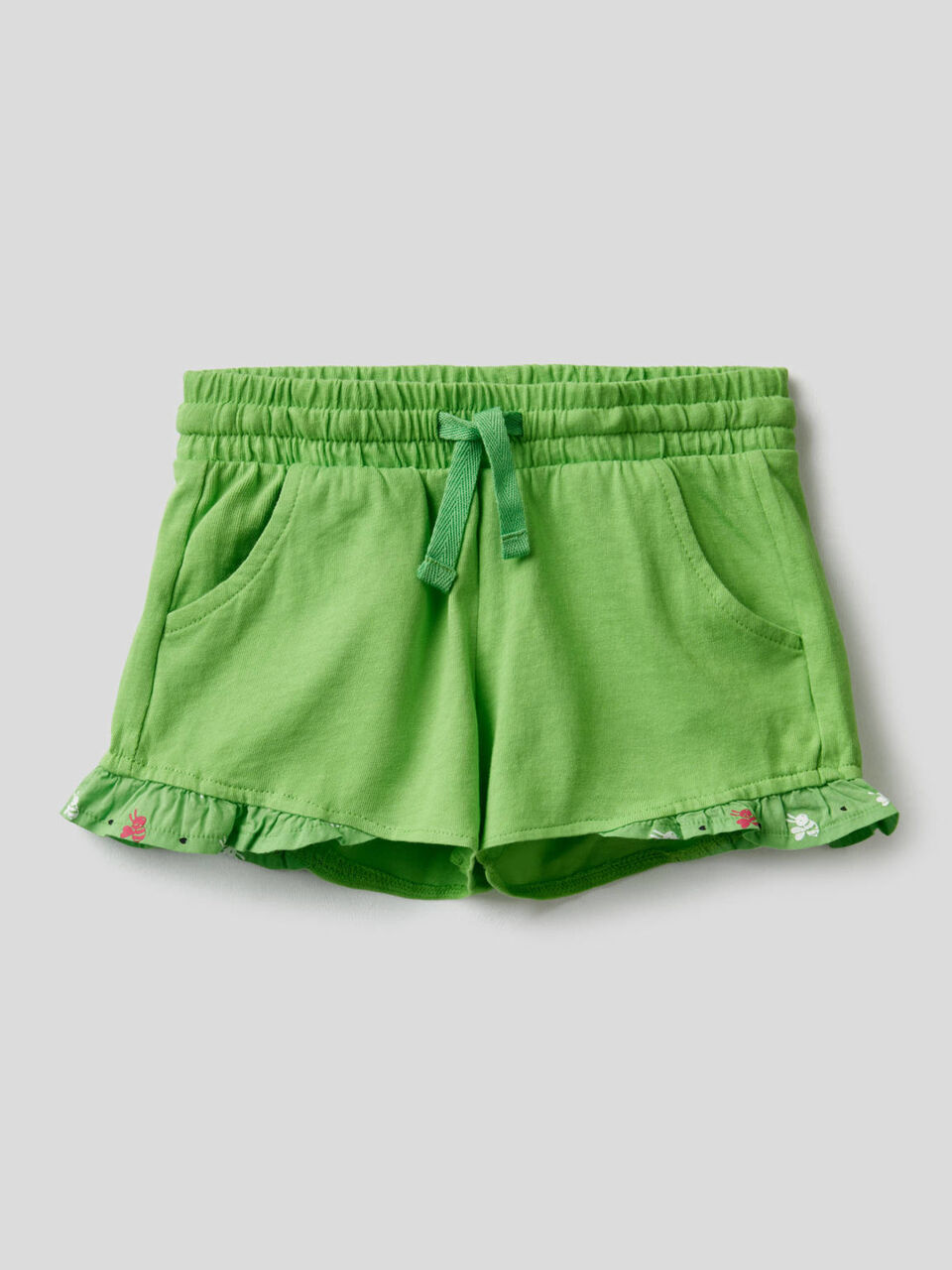 Shorts aus 100% Baumwolle mit Rüsche image number 1