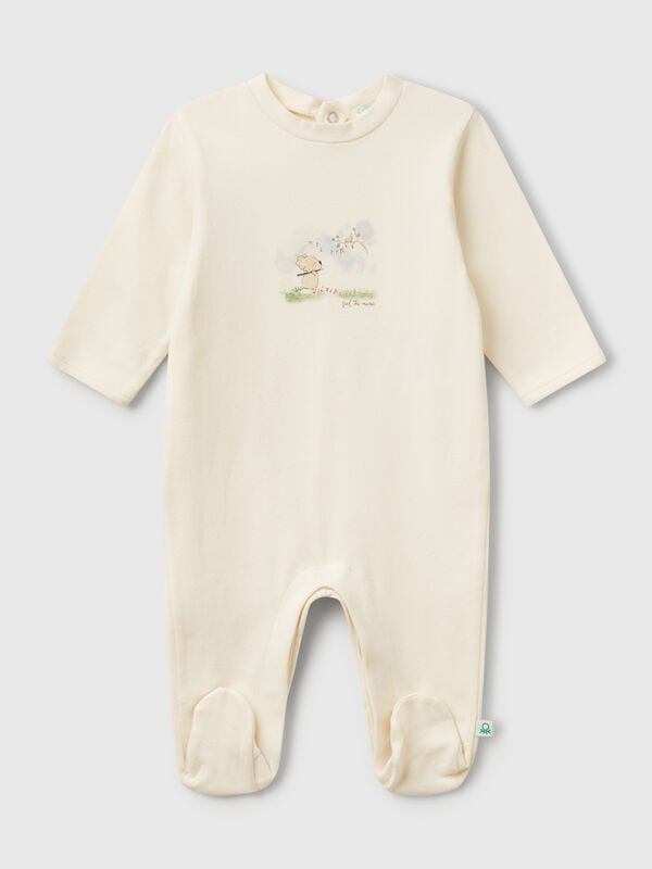 Langer Overall mit Animal-Print Newborn