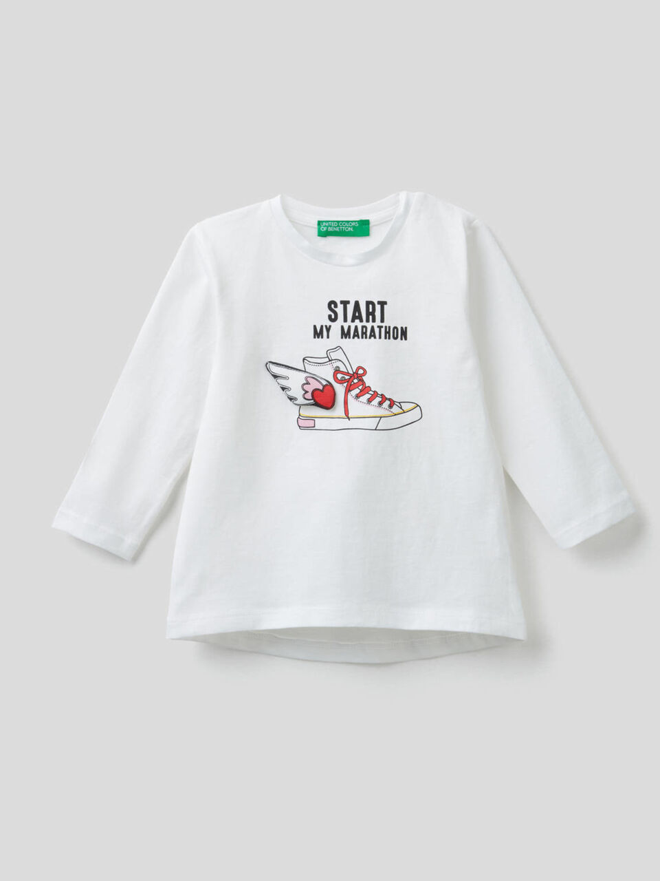 T-Shirt mit langen Ärmeln und Applikation image number 1