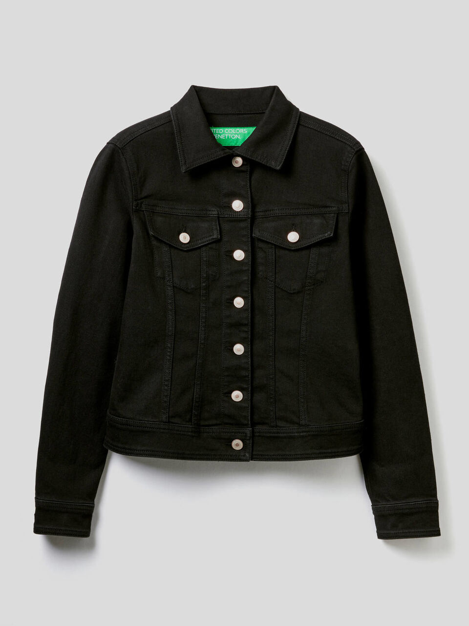 Taillierte Jeansjacke image number 1