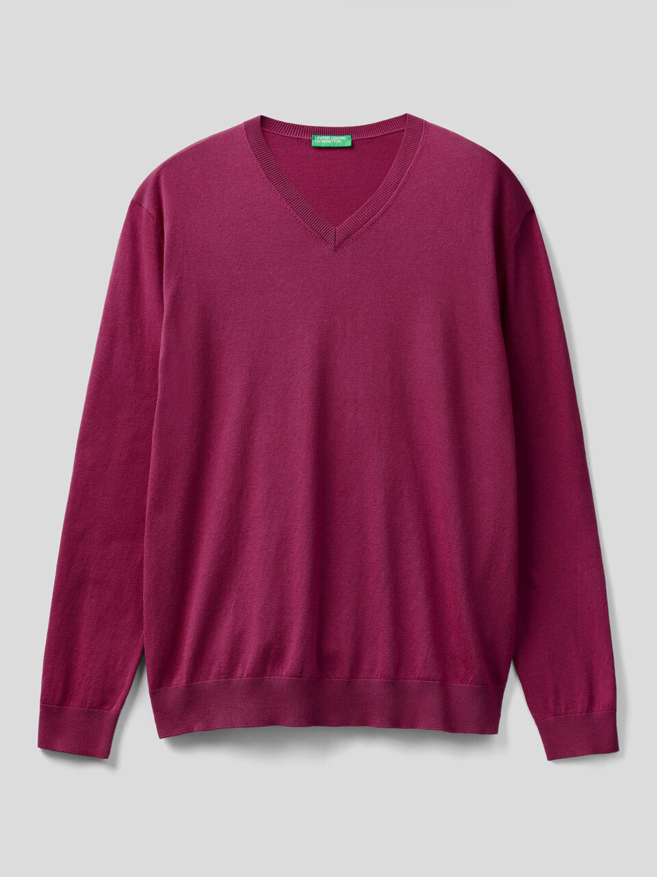 Pullover in einer leichten Baumwollmischung mit V-Ausschnitt image number 1