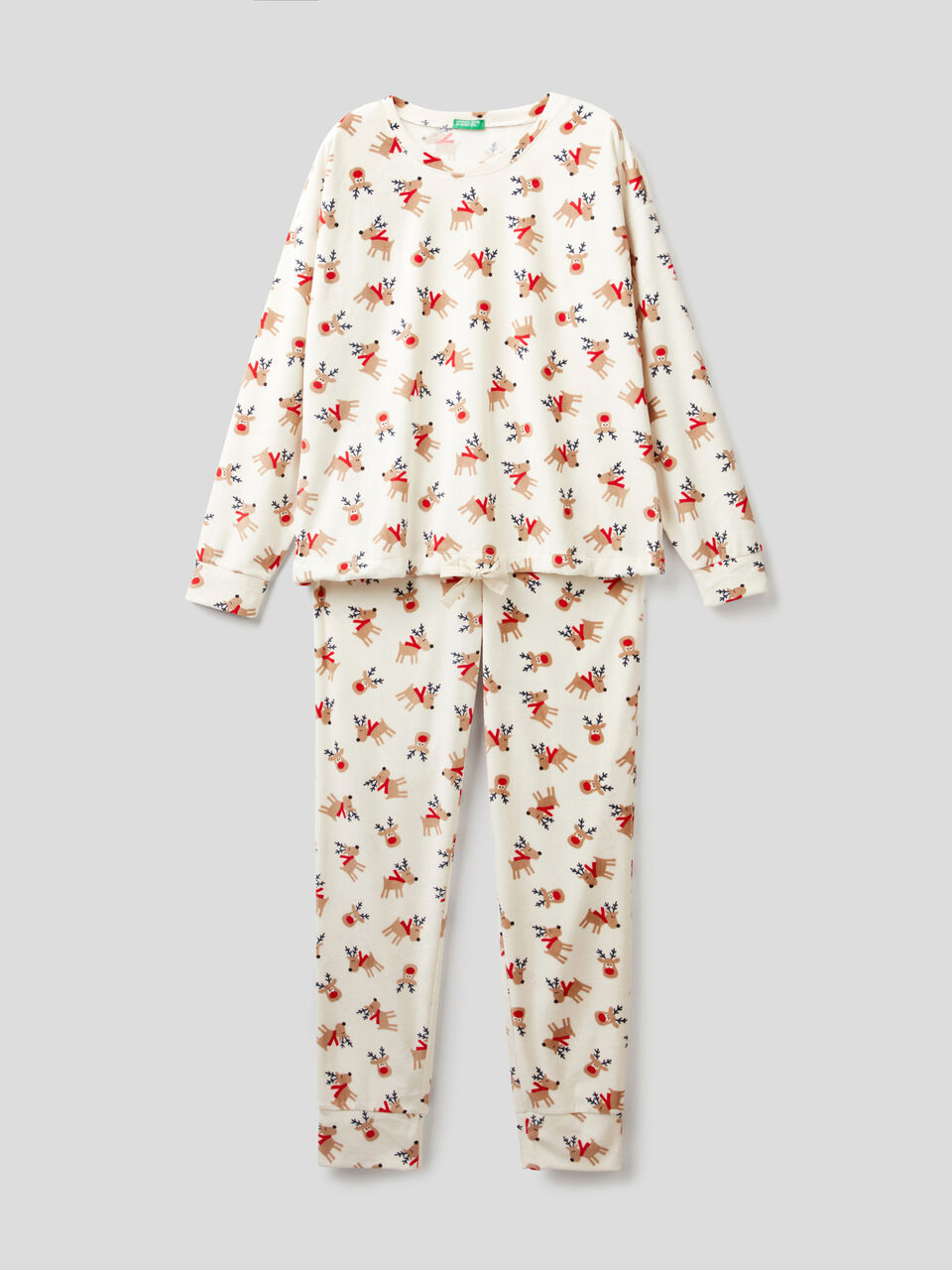 Pyjama aus Chenille mit Print image number 1
