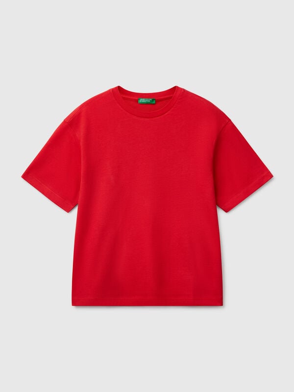 Kurzarm-T-Shirt aus Baumwolle Jungen
