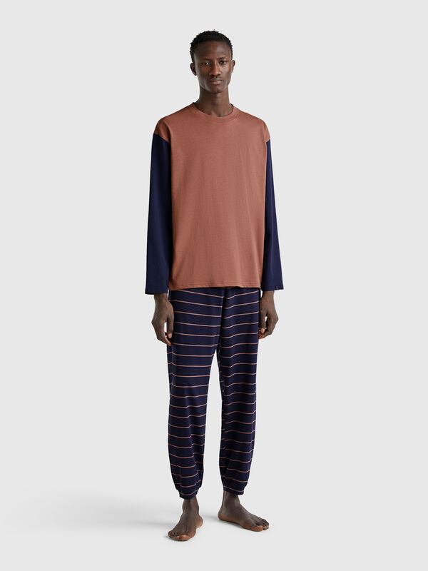 Pyjama aus reiner Baumwolle Herren