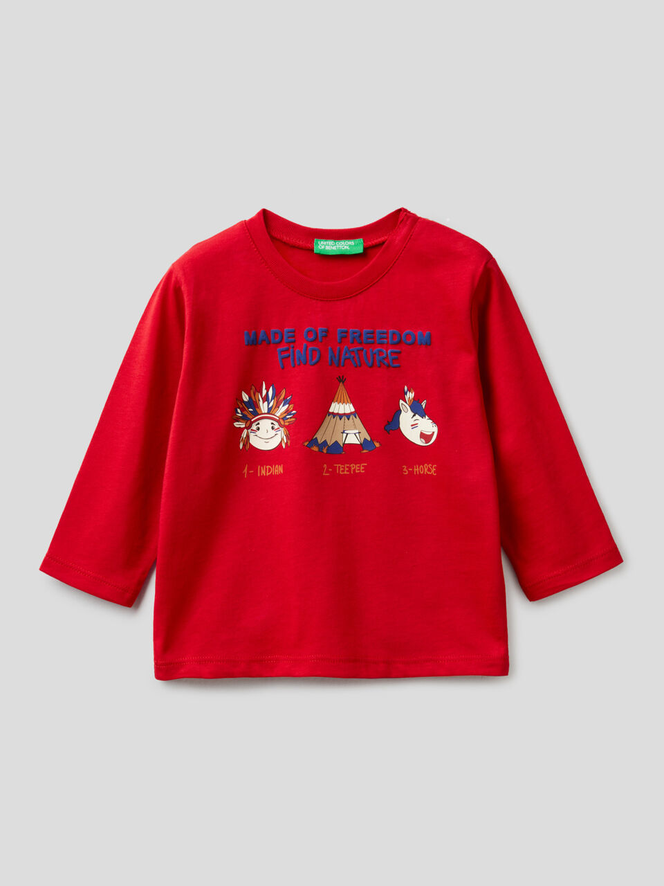 T-Shirt aus Bio-Baumwolle mit Illustrationen image number 1