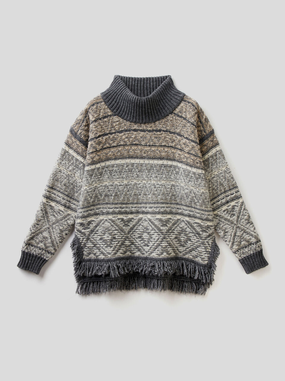Wendbarer Pullover mit Jacquard-Verarbeitung image number 1