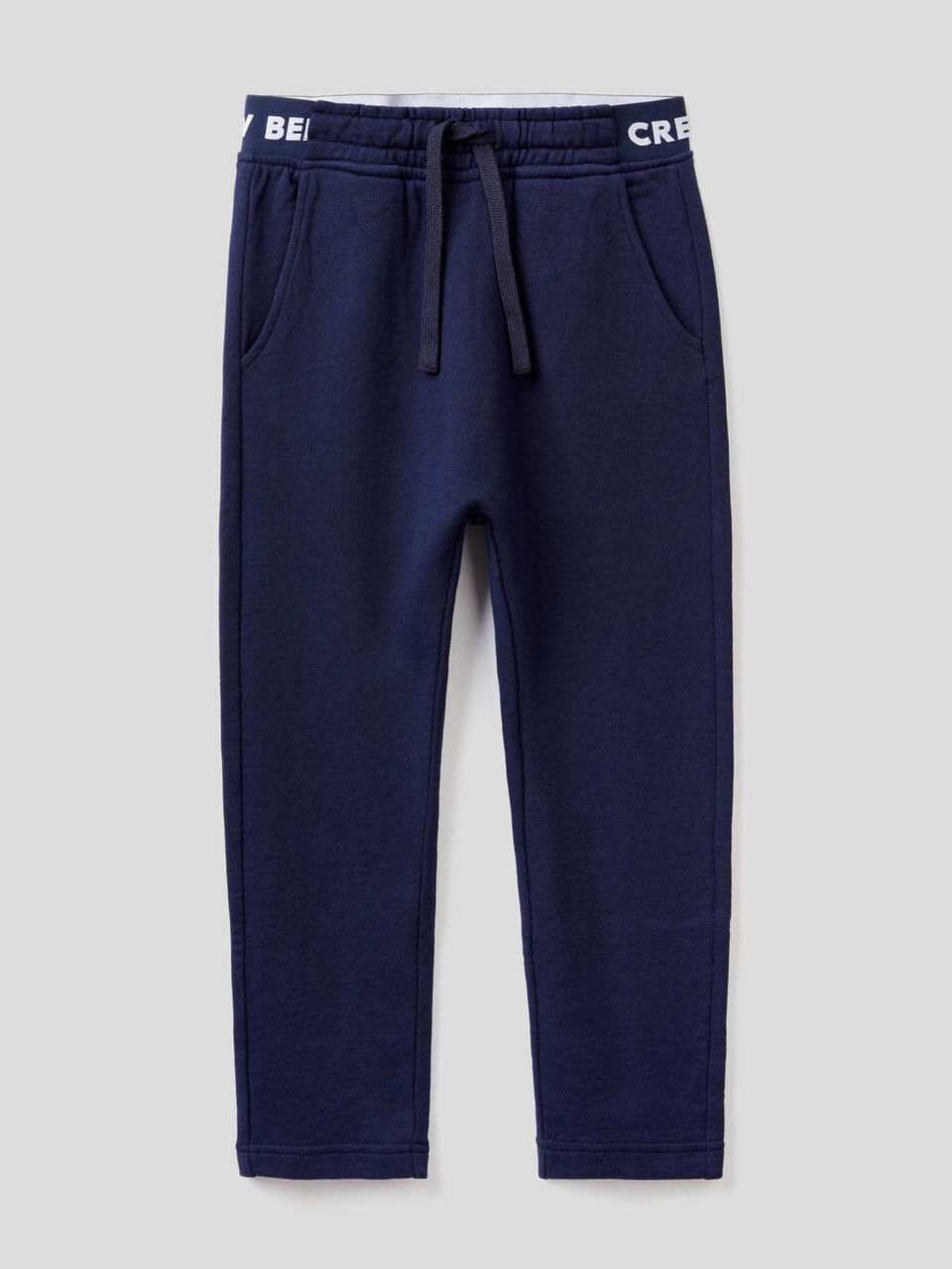 Hose aus Sweatstoff mit Gummi samt Logo image number 1