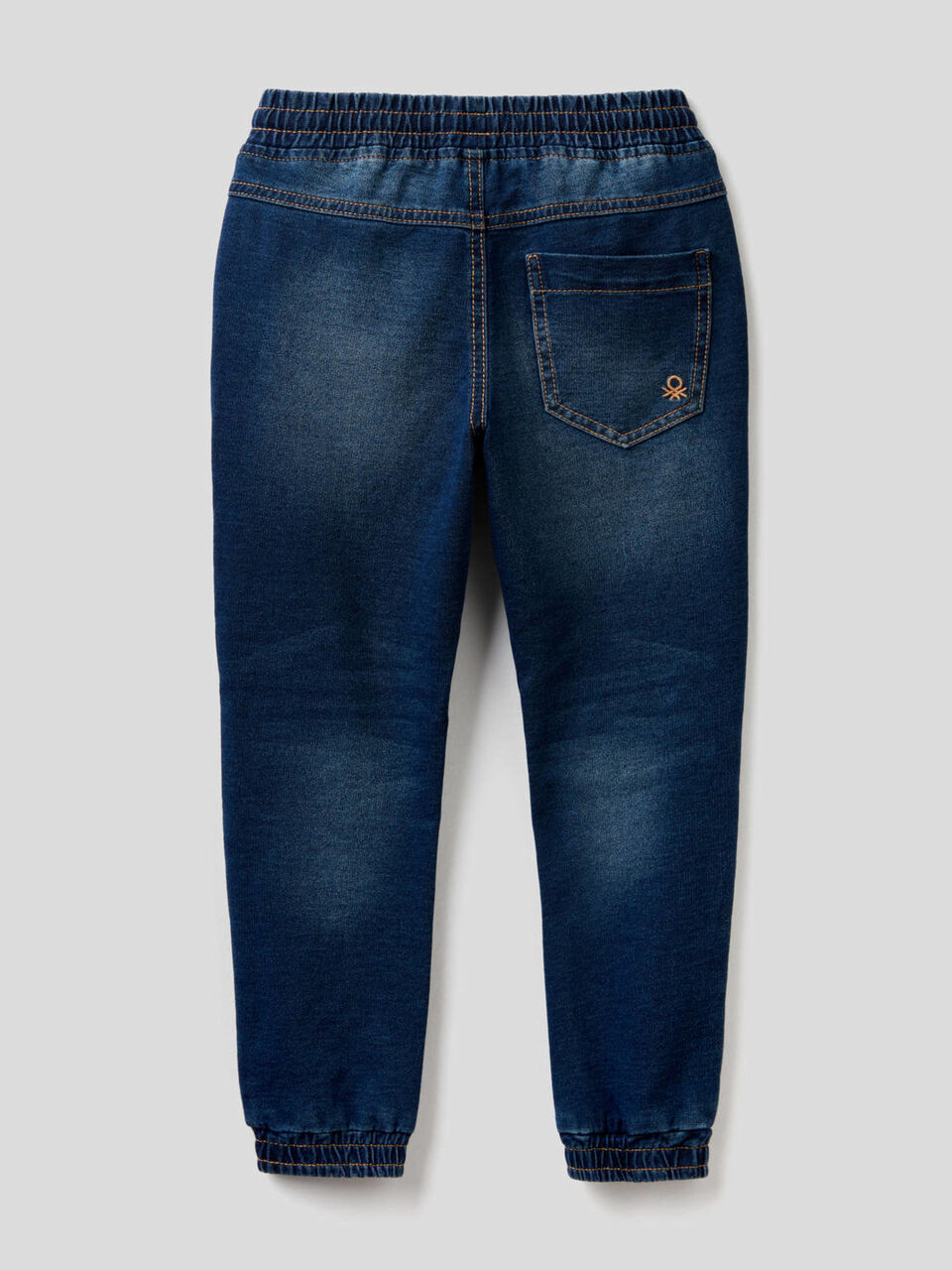 Sportliche Hose aus Sweatstoff mit Denim-Effekt image number 2