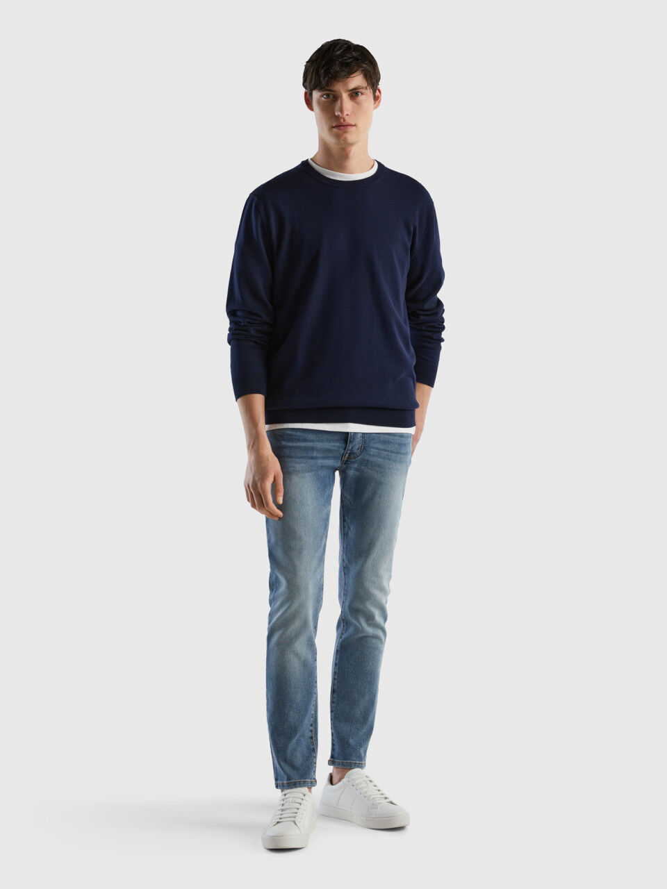 Slim Fit-Jeans mit fünf Taschen