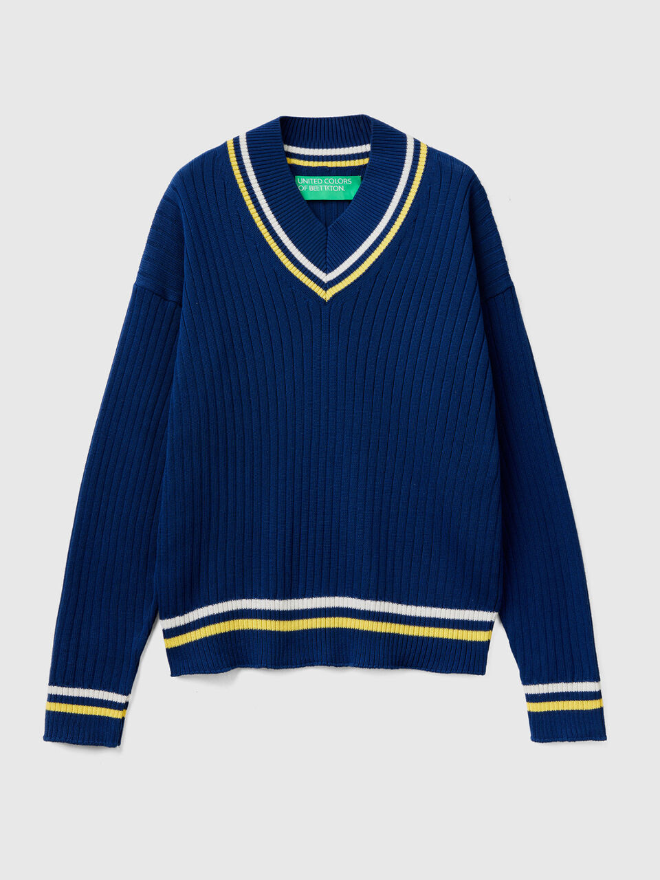 Pullover mit gestreiften Säumen image number 1