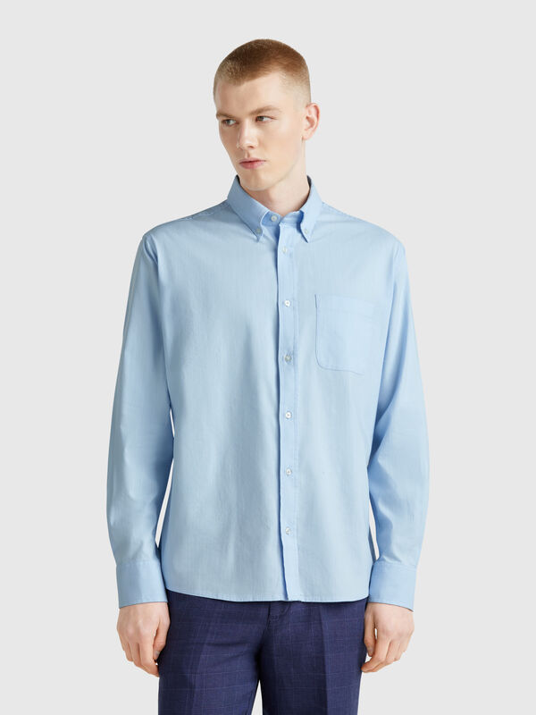 Button-Down-Hemd mit normaler Passform Herren