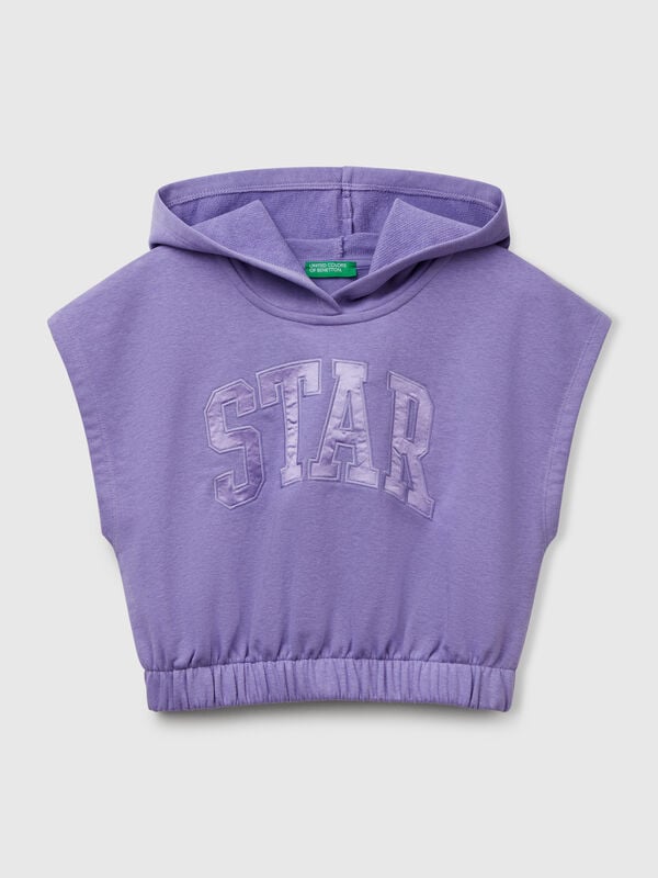 Ärmelloses Sweatshirt mit Kapuze Mädchen