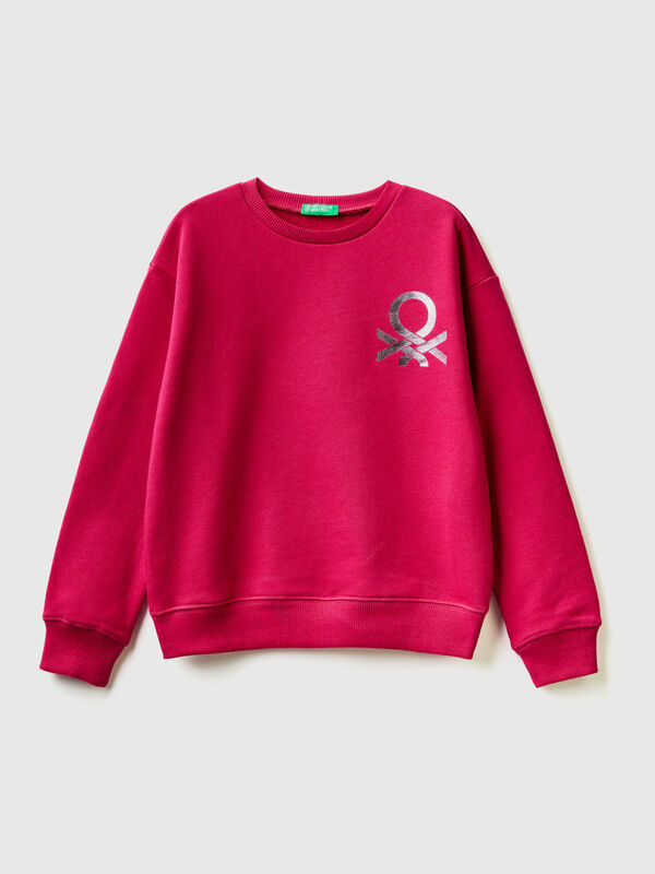 Sweatshirt aus 100% Baumwolle mit Logo