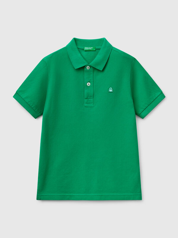 Slim Fit Poloshirt aus reiner Baumwolle Jungen