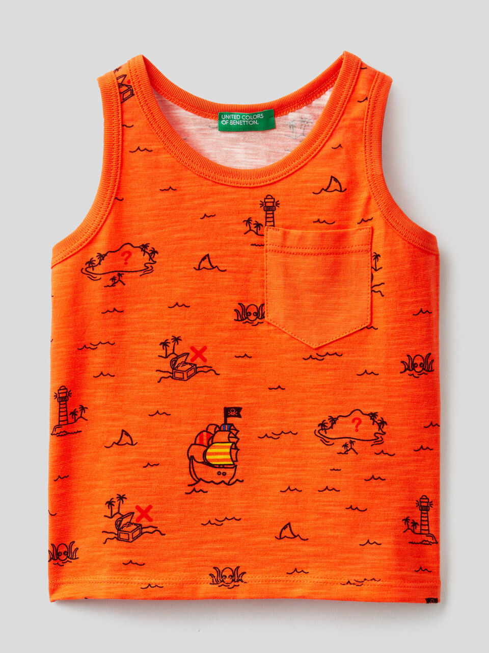 Tank-Top mit Schatzinsel-Print image number 1