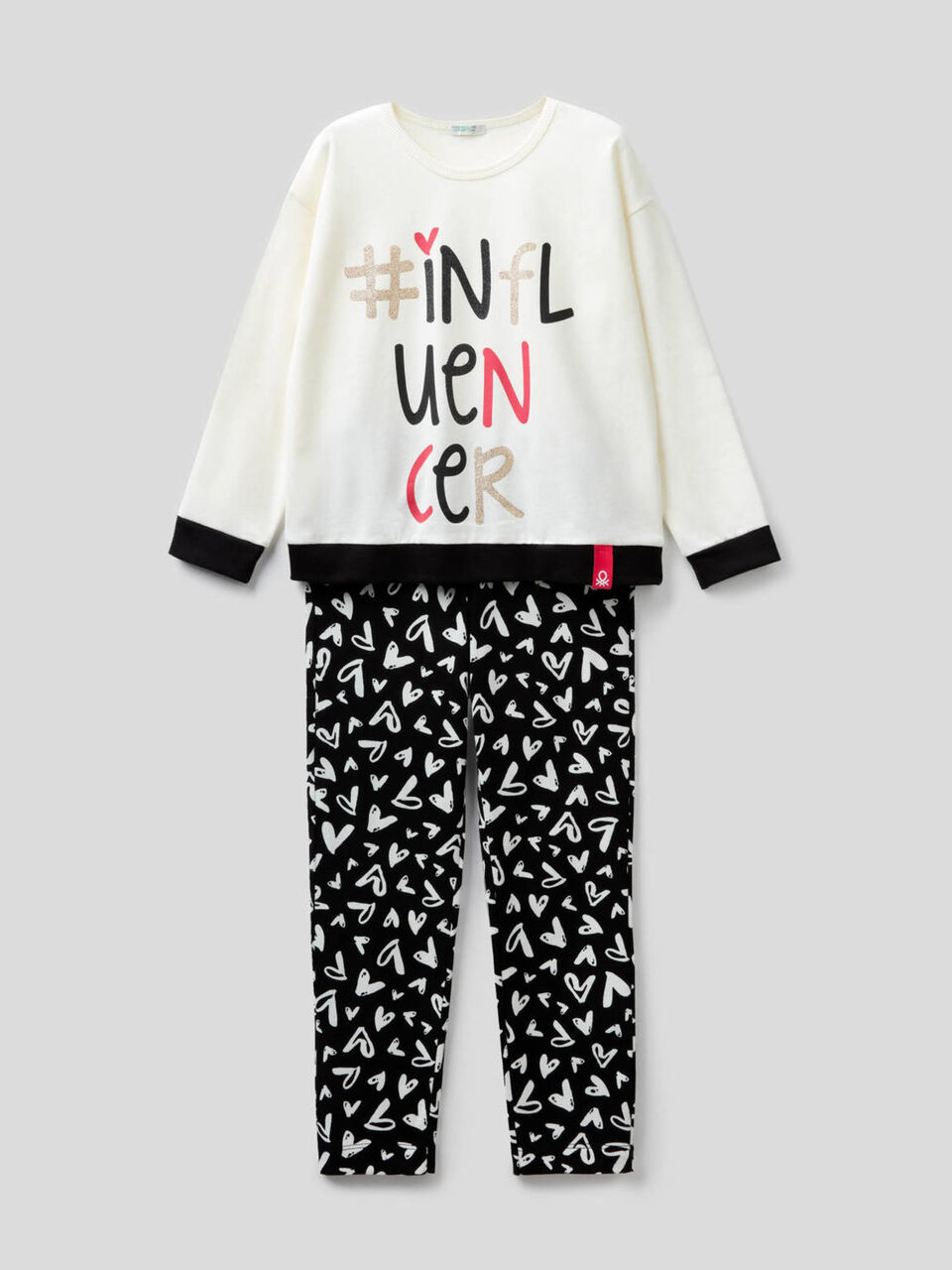 Pyjama aus 100% Baumwolle mit Print image number 1