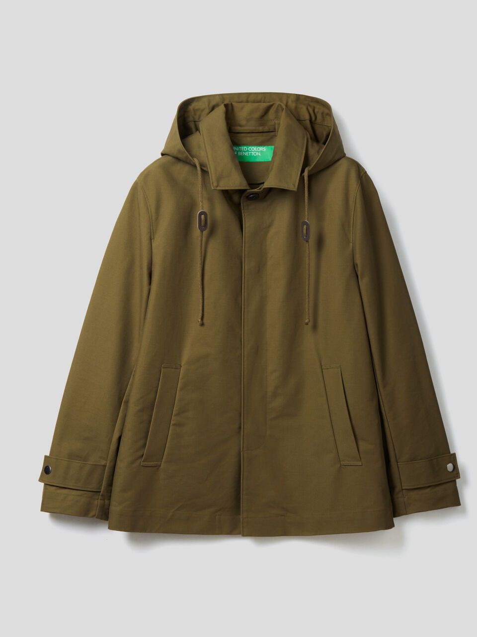 Jacke aus 100% Baumwolle mit Kapuze image number 1