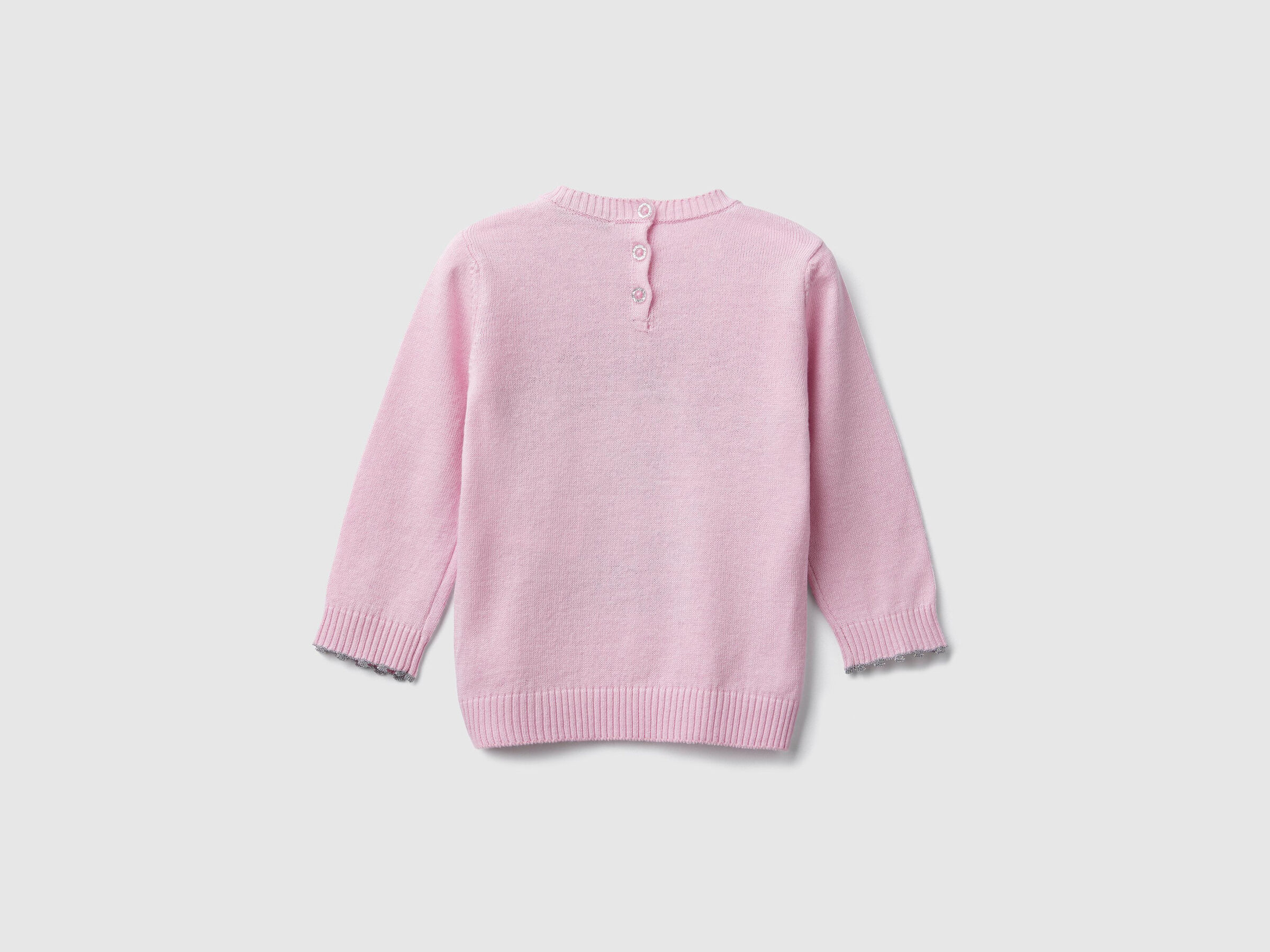 Pullover mit Lurex-Intarsienarbeit image number null