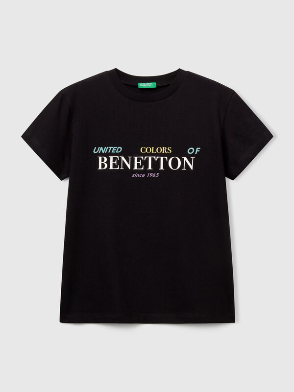 Baumwoll-T-Shirt mit Aufdruck Jungen