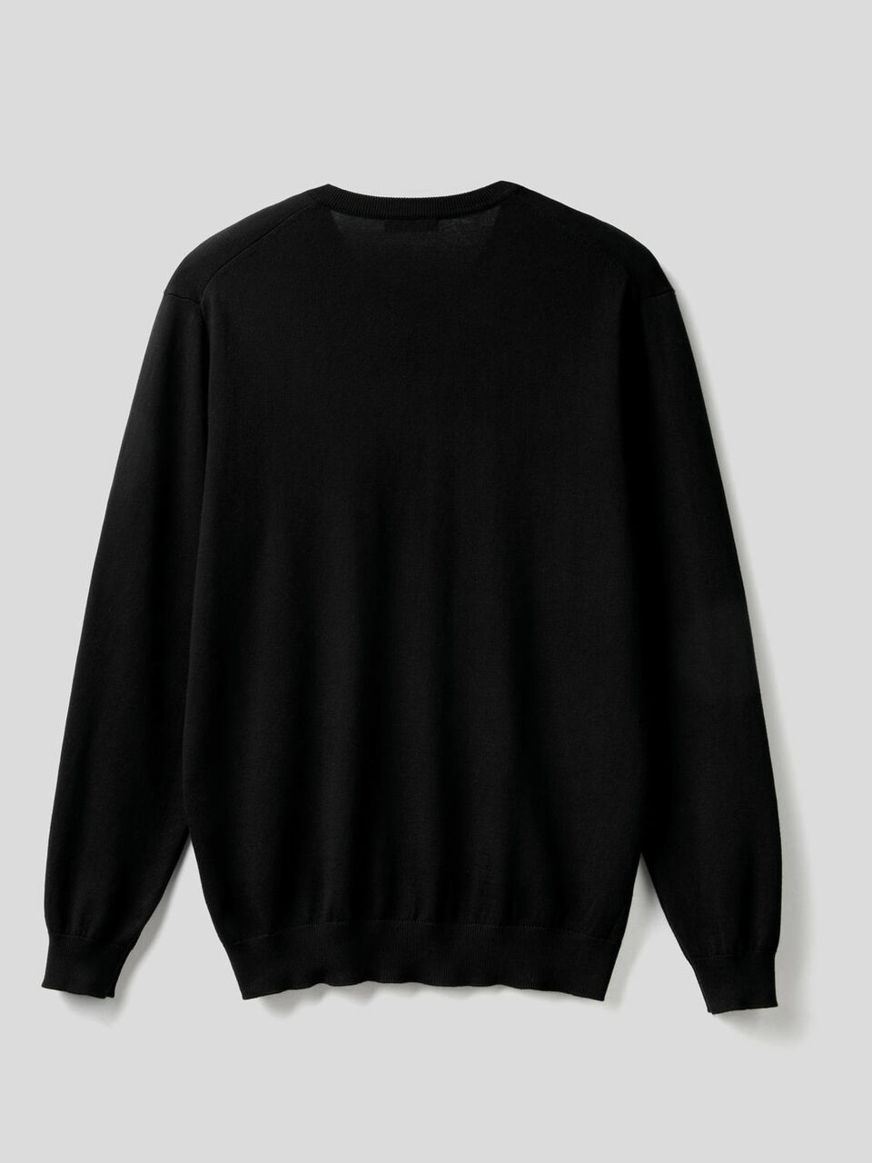 Pullover aus reiner Baumwolle mit V-Ausschnitt image number 2