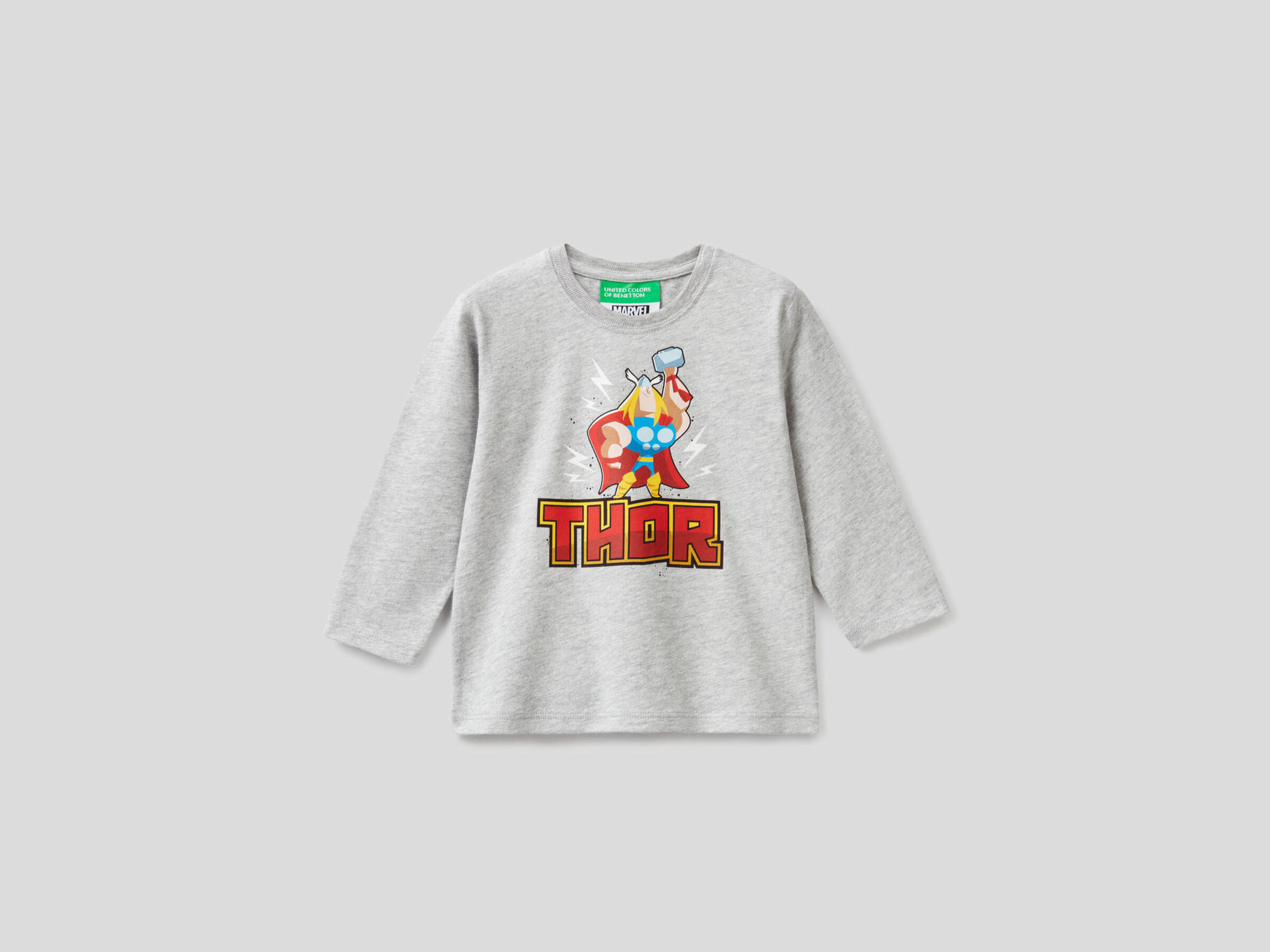 T-Shirt aus 100% Baumwolle mit Marvel Print image number null