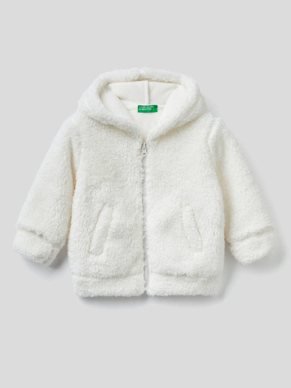 Sweatshirt mit Teddy-Effekt und Kapuze image number 1