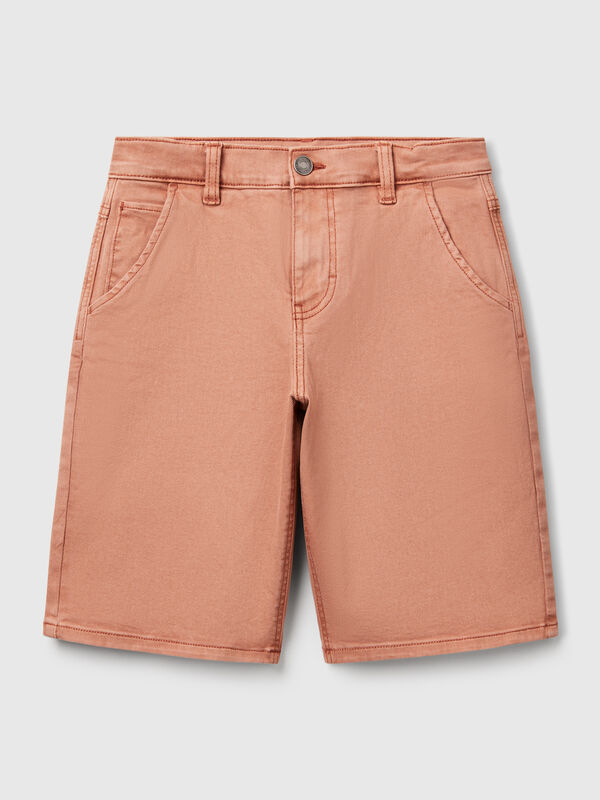 Bermudashorts mit normaler Passform und Denim-Effekt Jungen