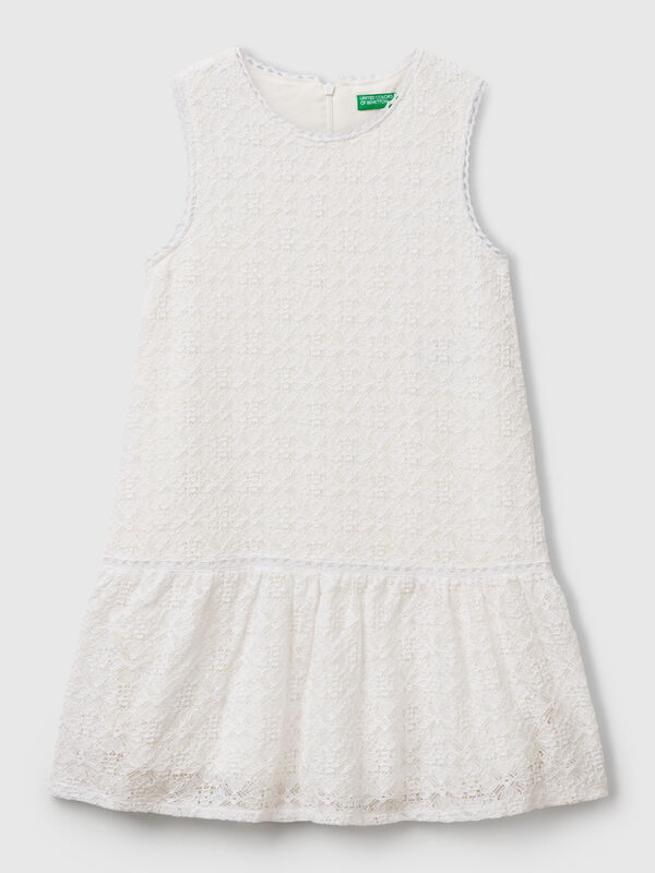 Spitzenkleid mit Volant Mädchen