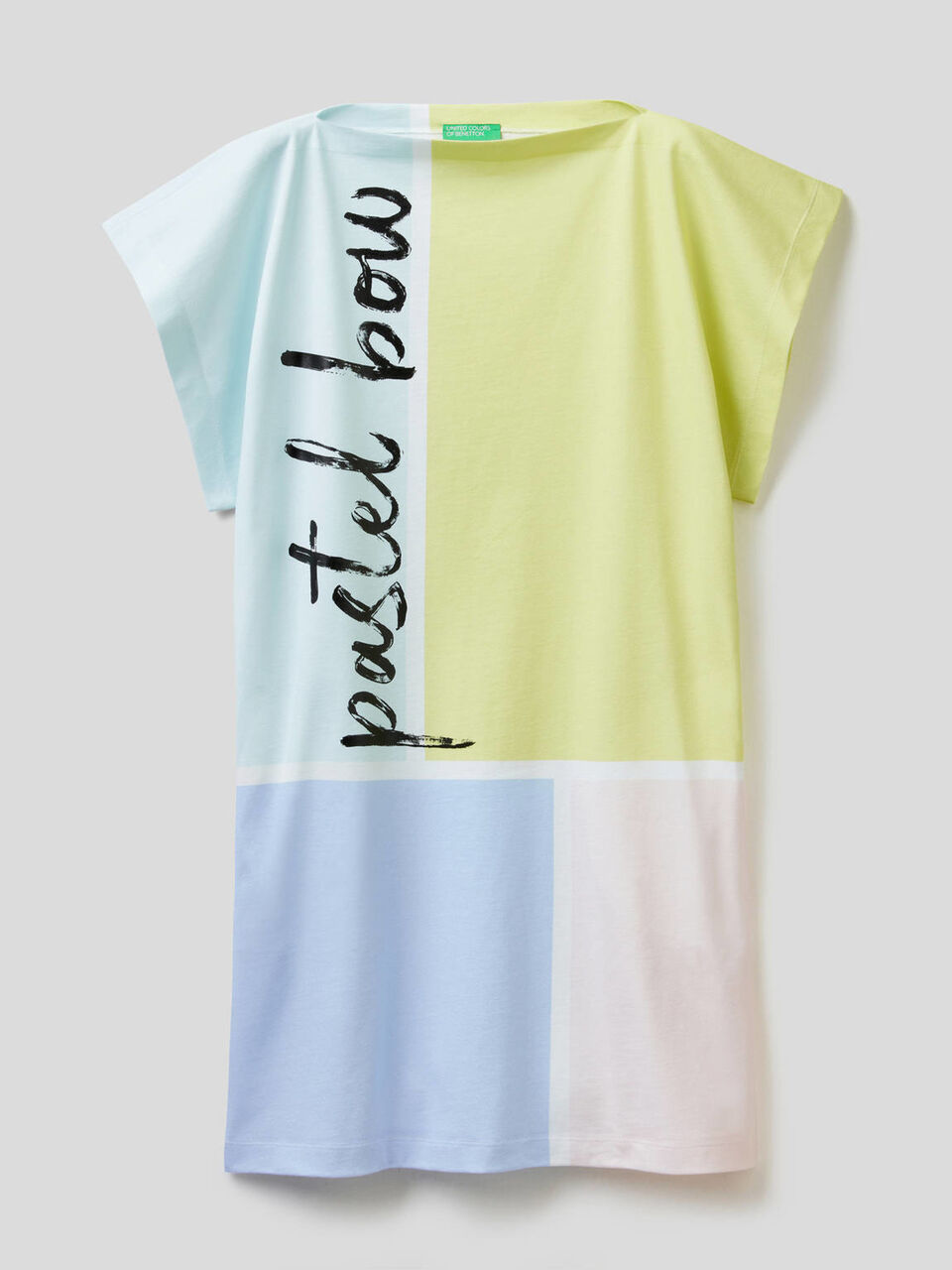 Kurzes Kleid aus Baumwolle mit Print image number 1