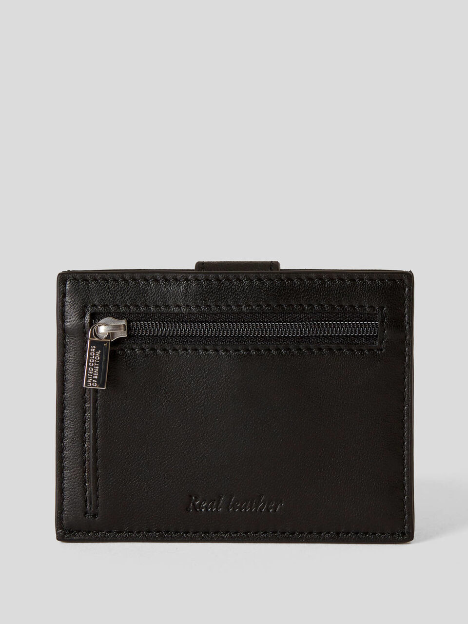 Kompakte Brieftasche aus echtem Leder image number 2