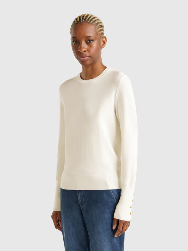 Slim-Fit-Pullover aus Viskosemischung Damen