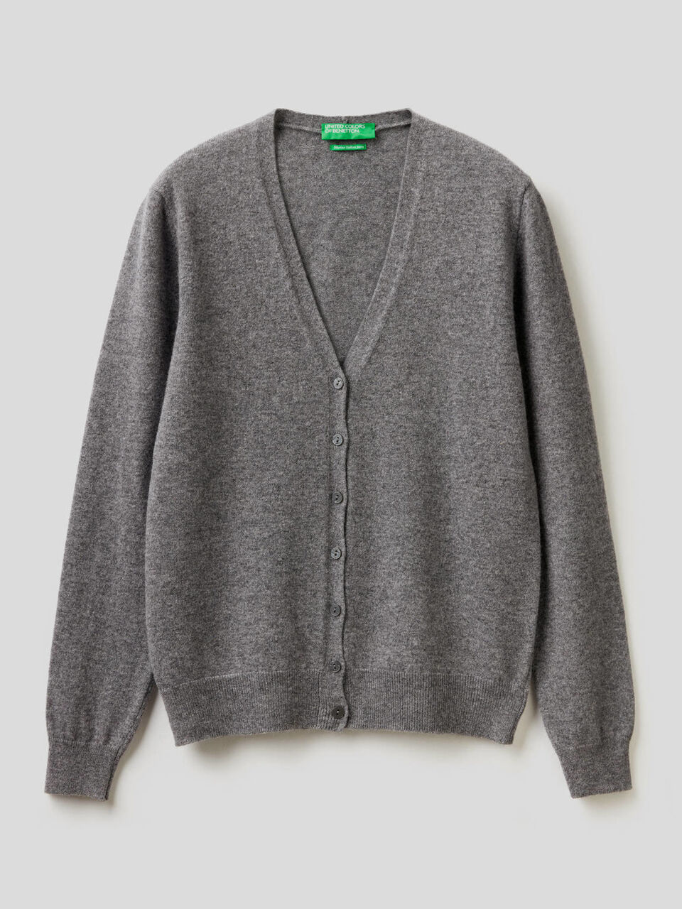 Strickjacke aus reiner Schurwolle mit V-Ausschnitt image number 1