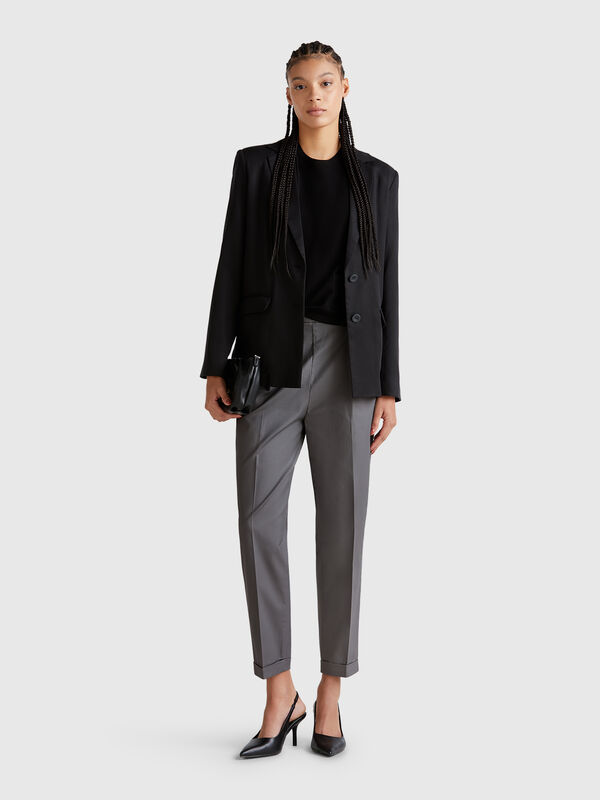 Hose aus Stretch-Baumwolle Damen
