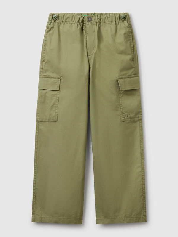 Fallschirmhose aus Stretch-Baumwolle Jungen
