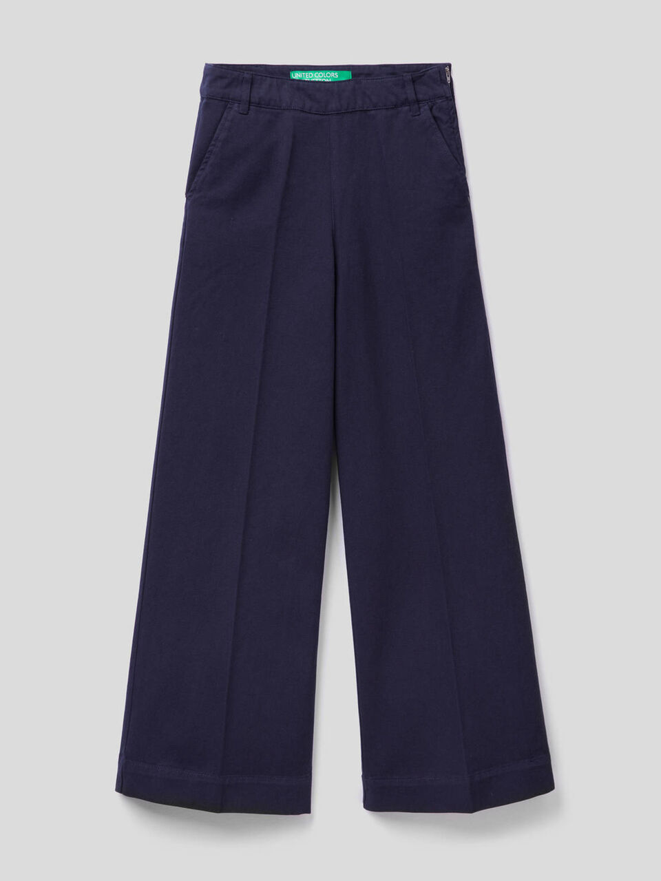 Hose aus Baumwolle mit weitem Bein image number 1