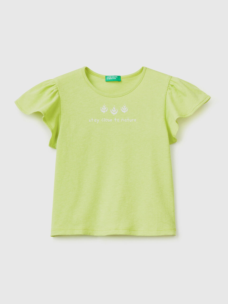 T-Shirt aus einer Leinenmischung mit Print image number 1
