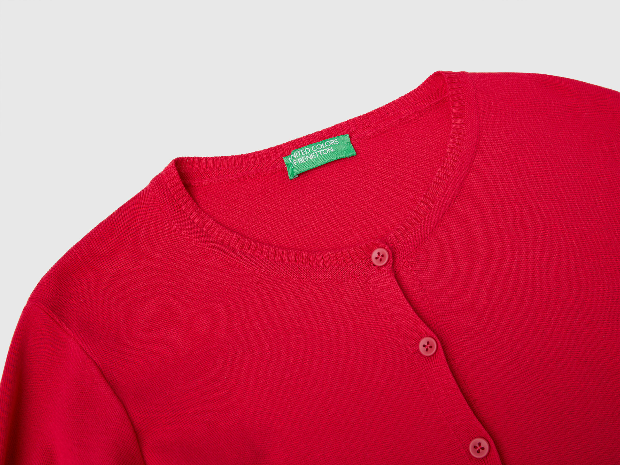 Cardigan mit rundem Ausschnitt aus reiner Baumwolle image number 6