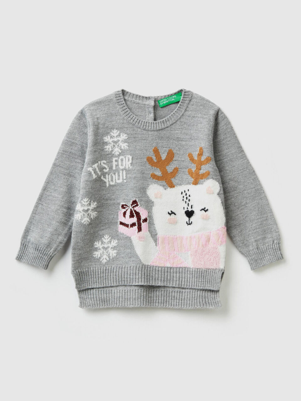 Pullover mit Intarsienarbeiten und Lurex image number 1