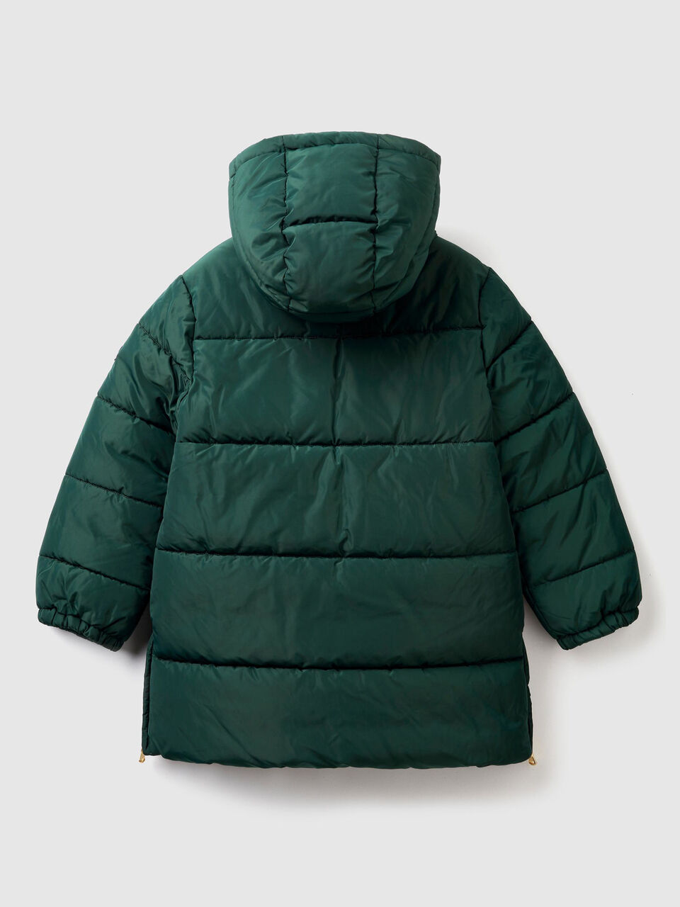 Lange wattierte Jacke mit Kapuze image number 2