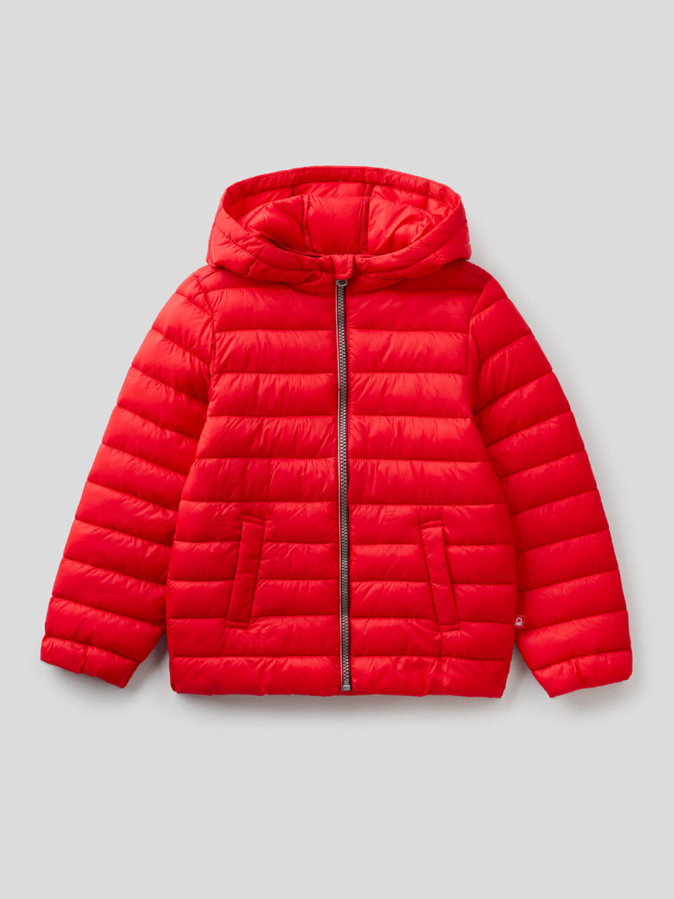 Jacke mit Kapuze aus technischem Stoff image number null