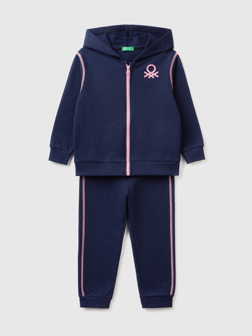 Jumpsuit aus Sweatstoff in 100% Baumwolle