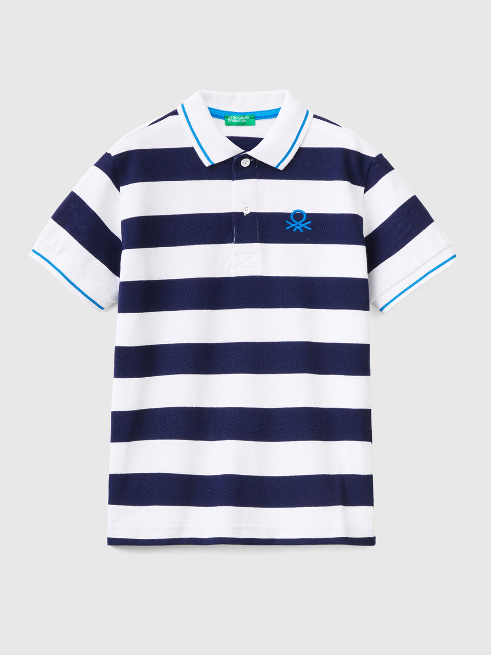 Gestreiftes Polo mit kurzen Ärmeln image number 1