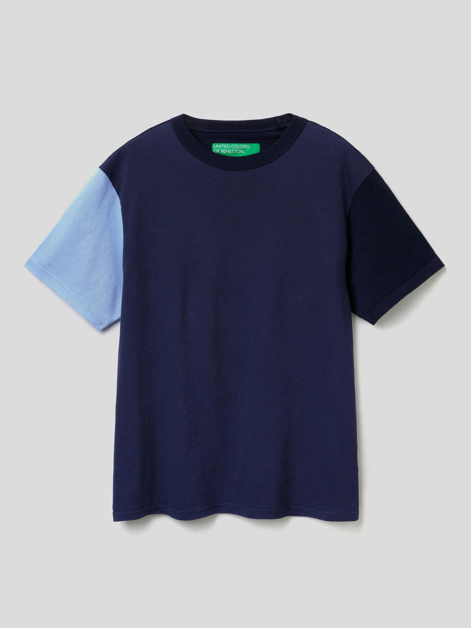 T-Shirt mit Farbblöcken und kurzen Ärmeln image number 1